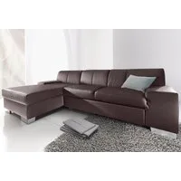 DOMO collection Ecksofa Star, zeitlose Formensprache, elegante Optik, Breite 248cm, L-Form, wahlweise mit Bettfunktion