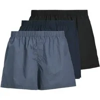 Jack & Jones Boxershorts JACMILANO WOVEN BOXERS 3 PACK NOOS (Packung, 3-St) Baumwolle, elastisches Bündchen