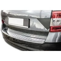RECAMBO Ladekantenschutz für SKODA Octavia 3 Kombi FACELIFT 2017-2020 Stoßstangenschutz, V2A rostfrei, Exklusive Optik, praktischer Schutz & perfekte Passform