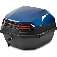Bagtecs Kofferset Motorrad Topcase # BT11 45 Liter Universal blau