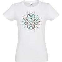 Urban Backwoods Print-Shirt Tattoo Abstract Damen T-Shirt Tribal Art Girl Flash Mandala Buddha (1-tlg) Kunst Om Zen Western