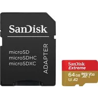 Sandisk Extreme 64GB Speicherkarte (64 GB, UHS Class 3, 170 MB/s Lesegeschwindigkeit)
