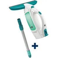 Leifheit Fenstersauger Set Fenstersauger Dry & Clean mit Stiel, (4-St) Streifenfrei Absaugen, bis 38 Minuten Laufzeit, alle glatten Flächen