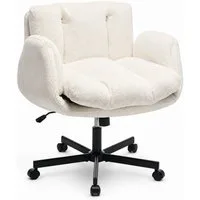 ANYSUN Drehstuhl Bürostuhl mit klappbaren Armlehnen,Chenille Drehstuhl (höhenverstellbarer Bürostuhl,bequemer, doppelt gepolsterter, 1 St), für Zuhause,Arbeitszimmer,Schminktisch und Lesesessel oder Akzentmöbel