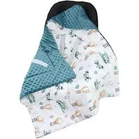 Einschlagdecke Baby Winter Einschlagdecke für Babyschale Wattiert Minky, TupTam