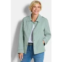 GOLDNER Allwetterjacke Übergangsjacke mit Crash-Optik Kurzmantel mit Umlegekragen, Wiener Nähten, Taschen und Langarm