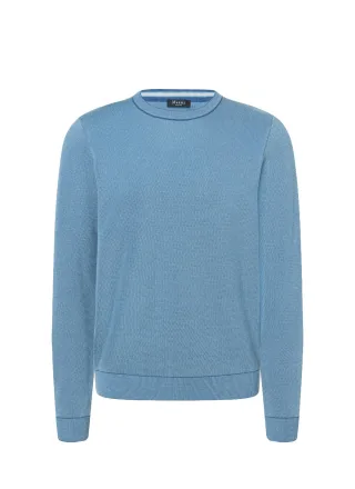 MAERZ Muenchen - Pullover Rundhals 1/1 Arm shades of blue