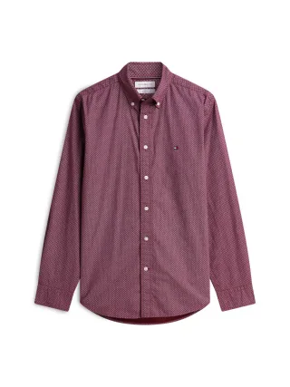Tommy Hilfiger - Gemustertes Hemd rot - Gr. - XXL