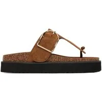 DeeZee Deezee Damen-Flip-Flops, braun Badepantolette