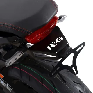 % R&amp;G Kennzeichenhalter Heckumbau Honda CB 650 R/CBR 650 R Bj.2021-2023 +Abdeckungen/eintragungsfrei