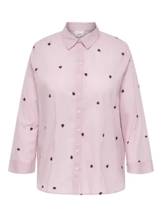 ONLY CARMAKOMA - CARNEW LINA GRACE LS EMB SHIRT WVN NOOS Roseate Spoonbill - Gr. - 48