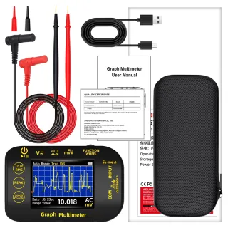 BSIDE S450 Intelligent Digital Multimeter 20000 Counts Voltage Real-Time Waveform Recording Temperature Test Lithium Bat