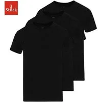 SNOCKS Unterziehshirt Rundhals T-Shirt Unterhemden Herren (2 Stück, 2-St) aus Bio-Baumwolle, extra lang geschnitten