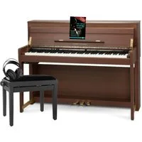 Classic Cantabile Digitalpiano UP-1 LA E-Piano Set - 88 gewichtete Tasten mit Graded Hammer-Tastatur (Spar-Set, inkl. Klavierbank, Kopfhörer & Schule), Klavier mit 40 Sounds und 256-fache Polyphonie