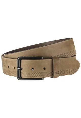 camel active - Ledergürtel mit verstellbaren Details grey - Gr. - L
