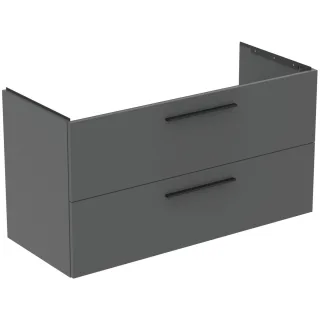 Ideal Standard MWT-Unterschrank i.life B 2 Auszüge Siphon re. 1200x505x630mm Quarzgrau matt, T5587NG T5587NG