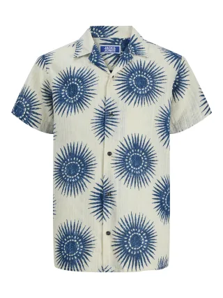 JACK&JONES - JPRBLUBILBAO S/S RESORT SHIRT JNR Sea Pearl - Gr. - 152