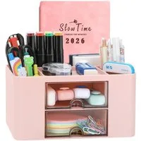 TUWENA Organizer Schreibtisch Organizer mit Schubladen, Multifunktionaler Stifthalter
