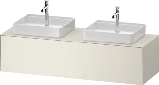 Duravit White Tulip Konsolenwaschtischunterbau wandhängend Nordic Weiß Seidenmatt 1300x550x408 mm -  WT4865B39390010