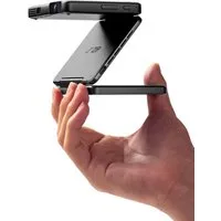 Aurzen 4K Unterstützt ZIP Tri-Fold DLP Mini-Projektor Taschenformat Beamer (1920 x 1080 px, Autofokus ohne Verzögerung, 1-Klick-Spiegelung, Vollbildmodus)