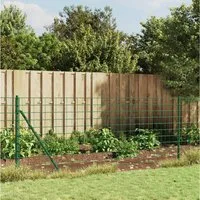 furnicato Zaun Maschendrahtzaun Grün 0,8 x 25 m mit PVC-Beschichtung, (1-St)