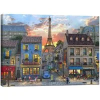 Posterlounge Wandbild Straßen von Paris, Dominic Davison, erhältlich als Poster, Leinwandbild, Wandsticker oder Acrylglasbild