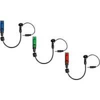 MIKADO Total Fishing Swinger Bissanzeiger 3er SET BISSANZEIGER - LED INTRO HANGER - Blau Grün Rot Swinger, (3-St)