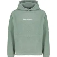 SUBLEVEL Hoodie Teddyfleece Kapuze Logoschriftzug für Herren (1-tlg) Normal Fit Kapuze Langarm Einfarbig wärmend Pull On