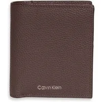 Calvin Klein Geldbörse FOIL EMBOSS SLIM TRIFOLD w CARD, Geldbeutel, Unisex Portemonnaie mit Logoschriftzug