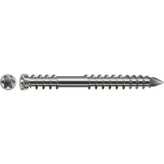 SPAX Terrasse A4 Zylinderkopf T-Star Plus T25 Fixiergewinde Cut, 100 Stück - 0538000600503