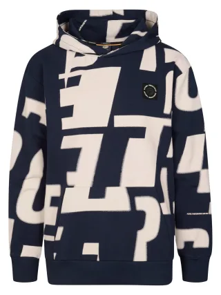 Petrol Industries - Boys Sweater Hooded AOP Navy Blue - Gr. - 164