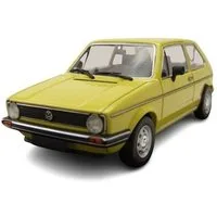 Maxichamps Modellauto VW Golf 1 2-Türer 1980 gelb, Maßstab 1:43