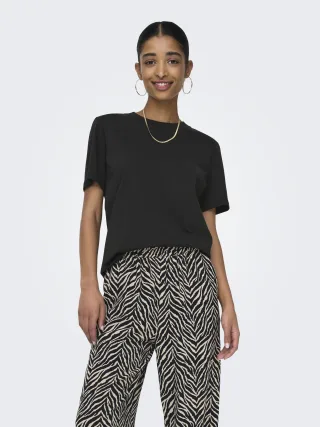 ONLY - ONLMONJA S/S TEE JRS NOOS Black - Gr. - XS