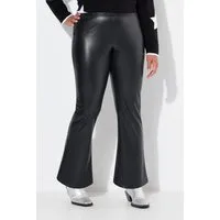 Angel of Style Schlupfhose Leggings Skinny Fit mit Schlag Lederoptik