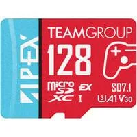 APEX SD7.1 128 GB SDXC, Speicherkarte rot/blau, MicroSD Express