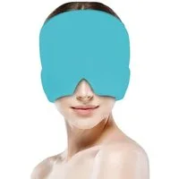 FEELVIT Schlafmaske Anti-Migräne Maske Relief Cap, Anti-Kopfschmerz, Packung, 1-tlg., Migräne Maske + Anleitung, Linderung und Entspannung mit Wärme-/Kältetherapie, Beruhigend