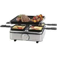ProfiCook Raclette PC-RG 1301, Raclette, inkl. 4 Pfännchen und 4 Spachtel