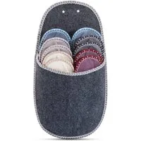 ONVAYA Gästepantoffel 5er Set grau, Filz Pantoffel, Hausschuhe Hausschuh (1-tlg)