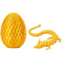 Jumpeak Tierfigur 3d drache,3d tiere,tiere figuren,Kinderspielzeug,ostern deko (ostergeschenke kinder, 22 cm Drache + 8,5 cm Drachenei), Mehrere Farben,künstlerische Kreationen,dekoration wohnzimmer