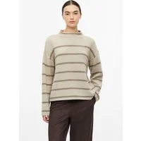 s.Oliver Longpullover Strickpullover Gestreifter Strickpullover im Relaxed Fit