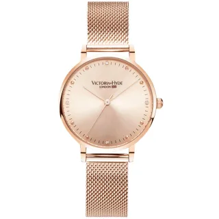 VICTORIA HYDE Uhr Metropolitan Crystal Mesh, rosegold