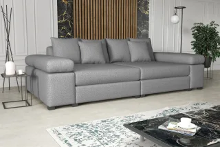 Big Sofa Couchgarnitur Megasofa Riesensofa AREZZO Stoff Now or Never Hellgrau