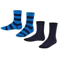 FALKE Socken FALKE Happy Stripe 2-Pack Kinder (2-Paar) Set aus 2 Paar Baumwollstrümpfen