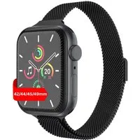 S&T Design Smartwatch-Armband Armband für Apple Watch Edelstahl Magnetisch Mesh Milanaise Dünn, Kompatibel mit Apple Watch 38 / 40 / 41/ 42 / 44 / 45 / 46 / 49 Dünn