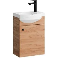 Planetmöbel Waschtisch Waschtischunterschrank 40cm Gold Eiche