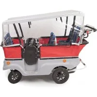 Winther Zwillings-Kombikinderwagen Winther Regenschutz für E-Turtle Kinderbus für 6 Kinder