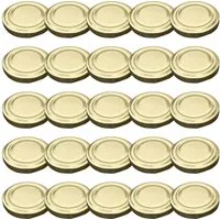 Wellgro Vorratsglas Einmachdeckel To 53 gold, (12-tlg)