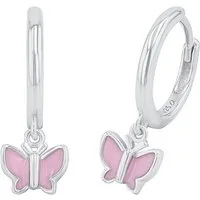 Prinzessin Lillifee Paar Creolen Schmetterlinge, mit Emaille