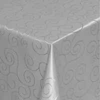 Moderno Tischdecke Tischdecke Stoff Damast Ornamente Jacquard Ranken Design mit Saum, Eckig 80x80 cm