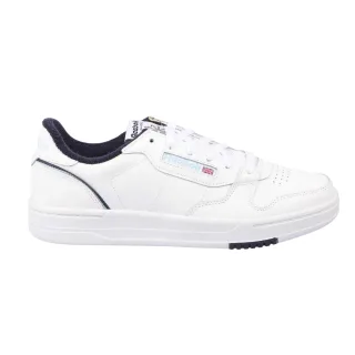 Reebok - Spielplatz Turnschuhe für Herren, Leder (Weiß/Marine)
